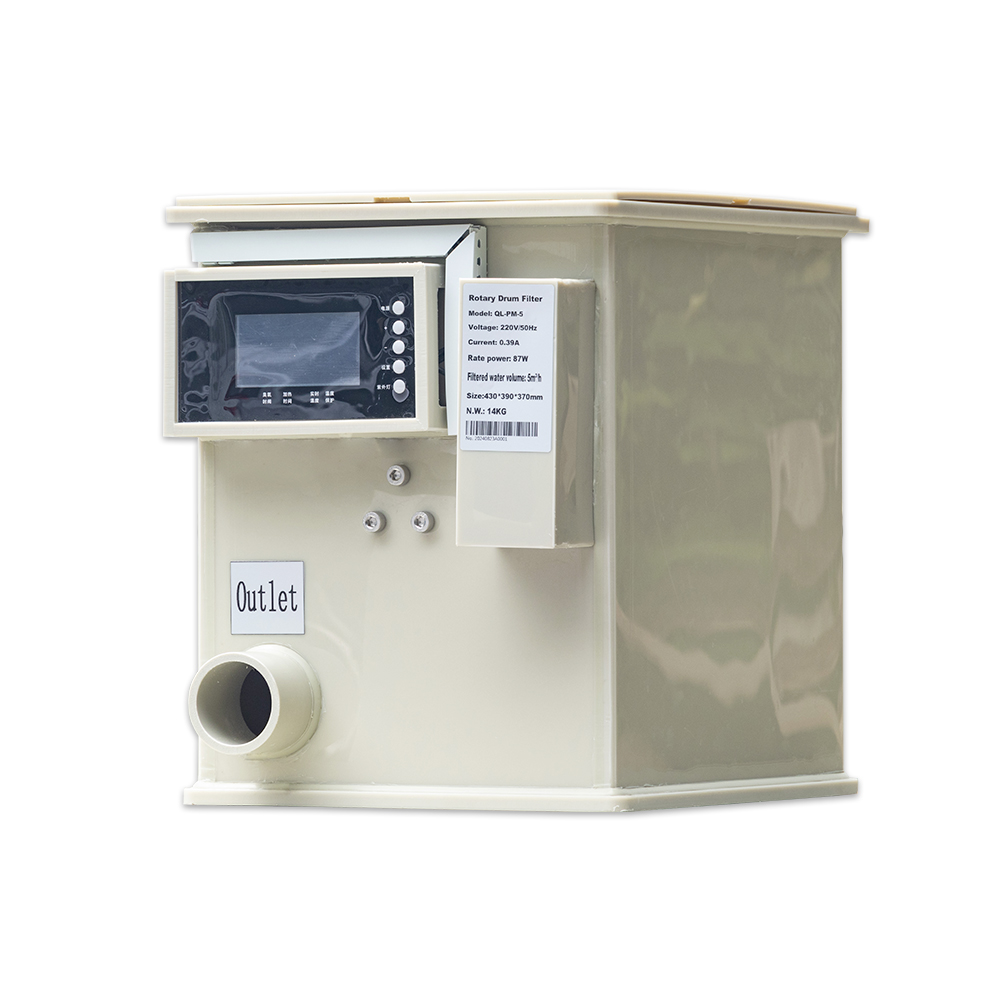 Aquarium Fish And Price - QihangRAS Garten-Koi-Fischteich-Trommelfilter 10m³/h Lebensmittelgeeignetes PP 110V/220V/240V