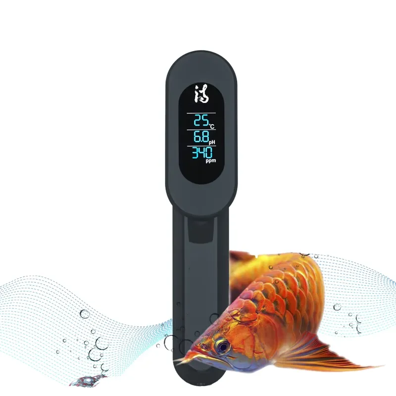 Aquarium Fish And Price - WLAN-verbundener Aquarium-Fischbecken-Wasser-TDS-pH-Meter, USB-betrieben, tragbar, 0-60°C Temperaturbereich,
