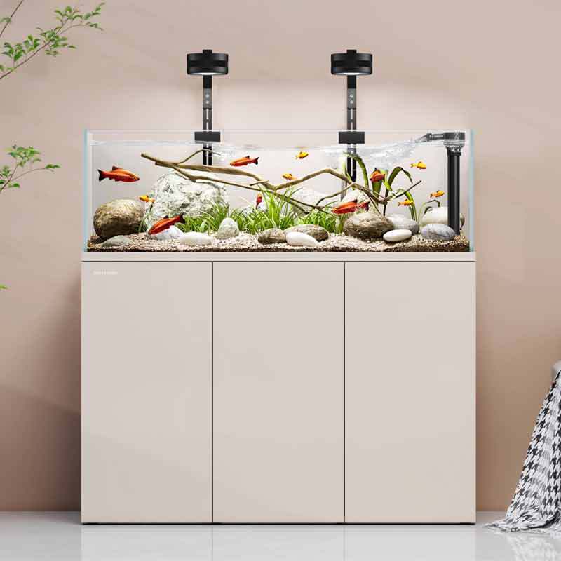 Live Fish Aquarium - Minjiang Stream-Tank, Landschaftsgestaltung von Aquarien, Wohnzimmer-Aquarium