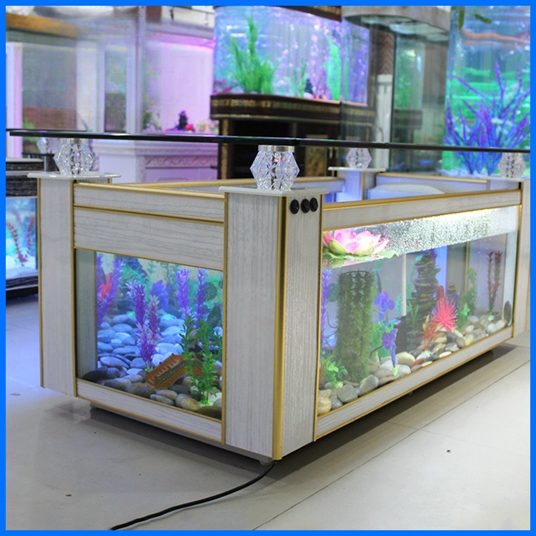 Live Fish Aquarium - Sofa-Couchtisch, ökologisches Fischbecken, Aquarium, Wohnzimmer, Desktop-Couchtisch,