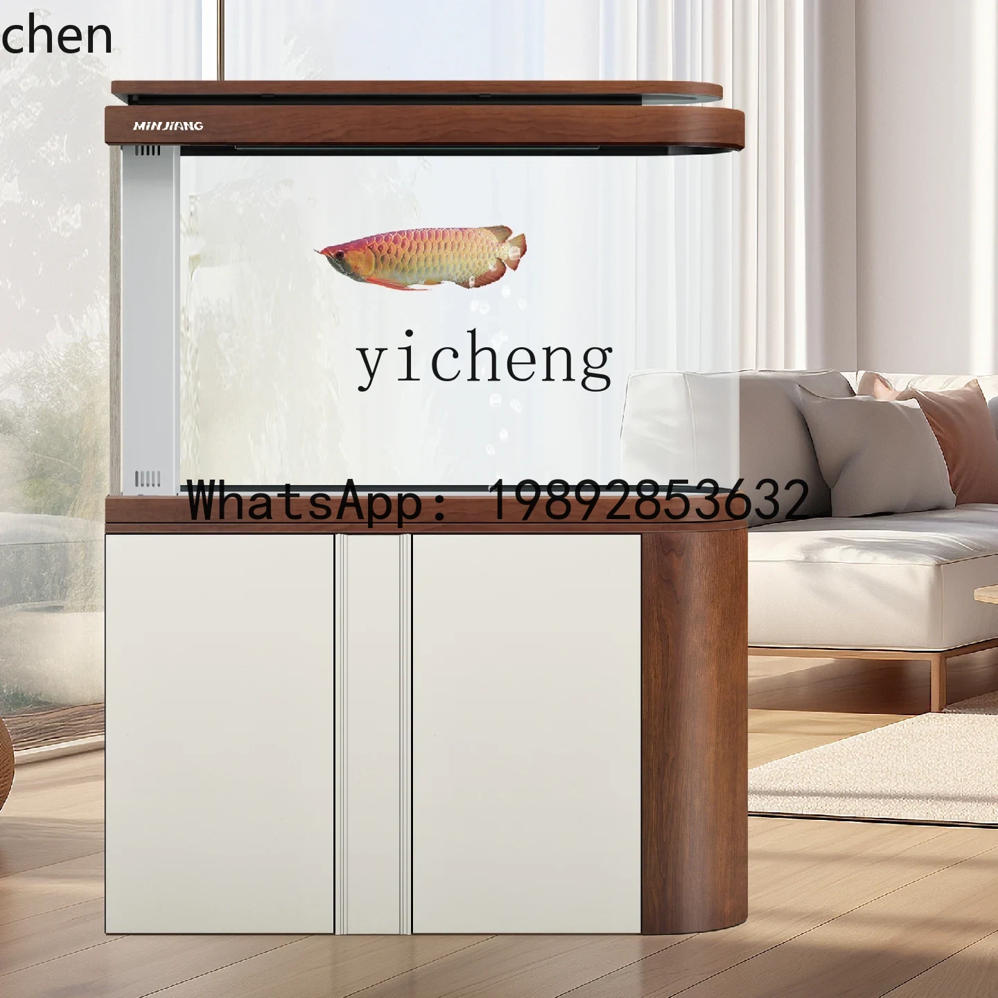Live Fish Aquarium - X7 Aquarium-Trennwand Wohnzimmer Haushaltsaquarium Großer Bodenfilter