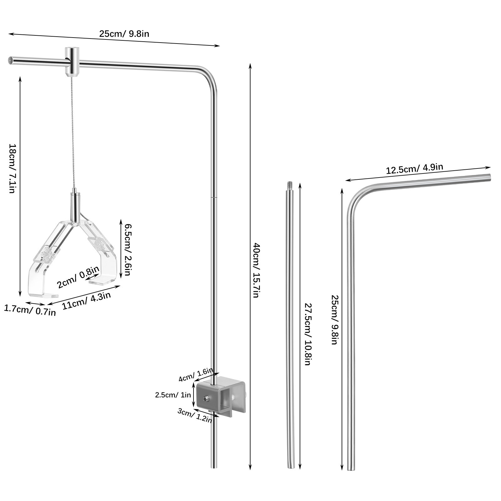 2 Stück Aquarium-Lampenhalter, – Aquarium Fish Light Bewertung und Preis