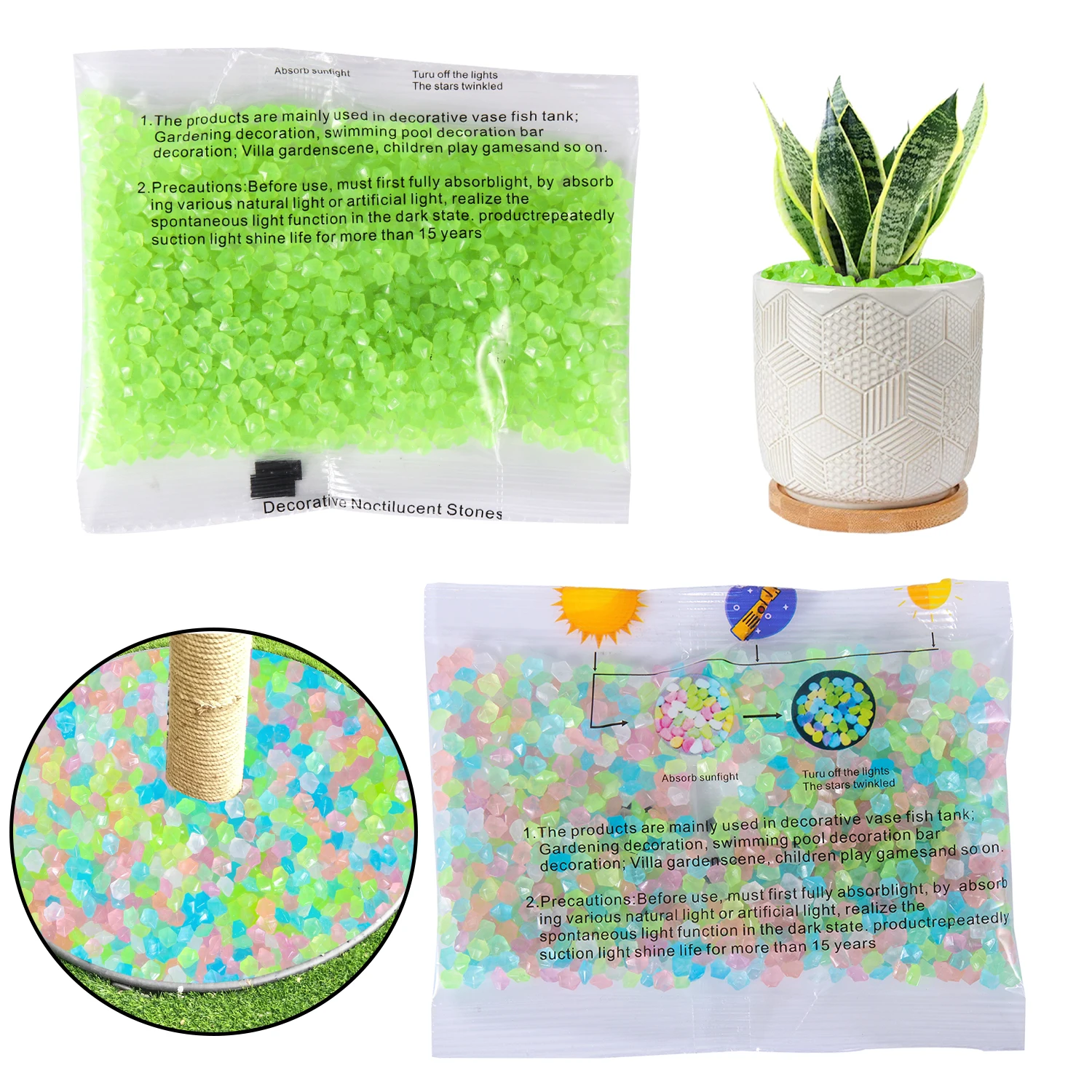 50g/Beutel Deko-Leuchtsand 3-5 – Aquarium Fish That Glow In The Dark Bewertung und Preis